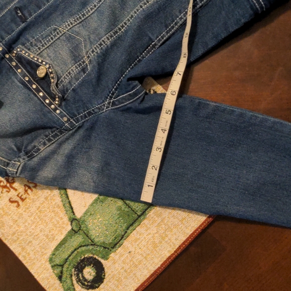 Bling Jacket Brand New Stonewashed Classic Denim M - Picture 13 of 16